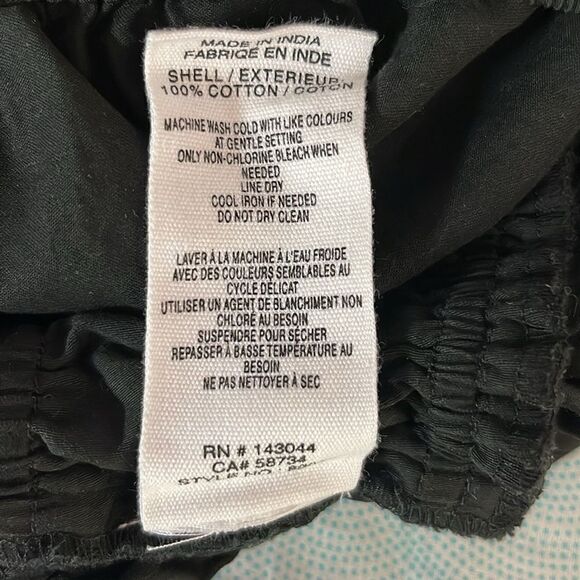 Avec Les Filles, Puff-sleeved cropped blouse, Black, Women’s Extra Small - Picture 5 of 7